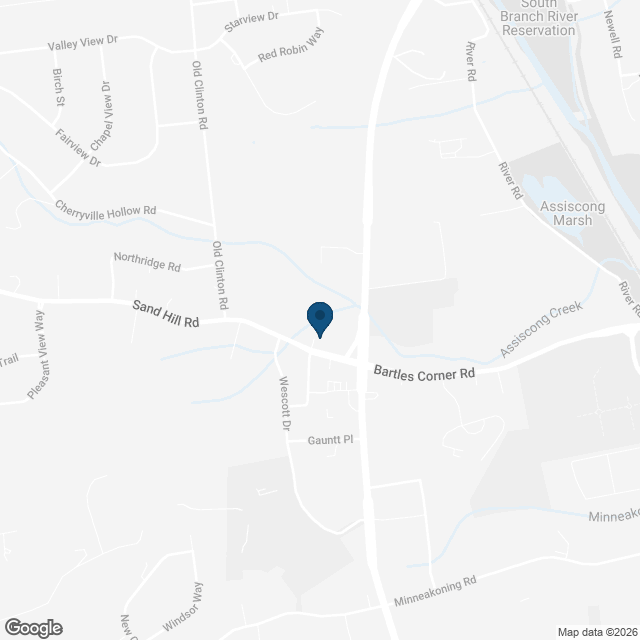 Map showing location of Flemington